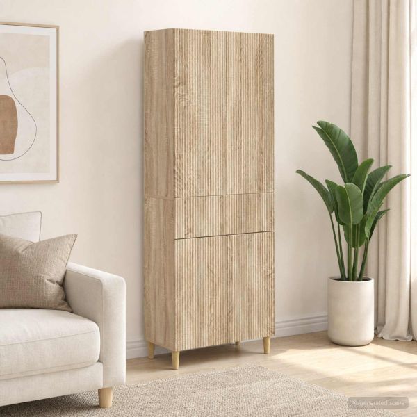 Комплект шкафове 2 pcs 66 x 34,5 x 90 см Инженерна дървесина