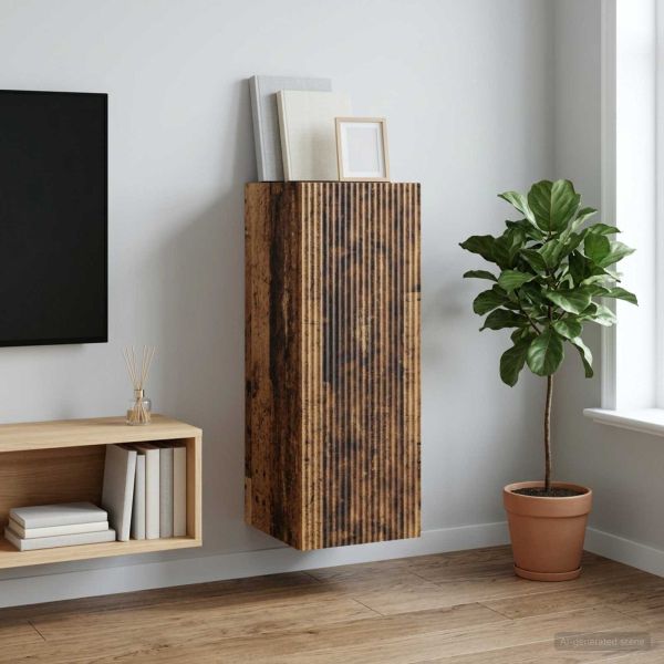 Стенно шкафче Старо дърво 33 x 34,5 x 90 см Инженерна дървесина