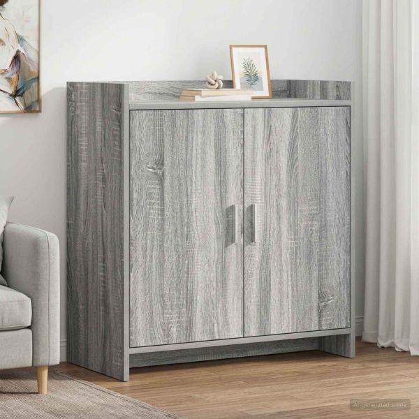 Служебен шкаф Сив Сонома 72 x 36 x 80 см Инженерна дървесина