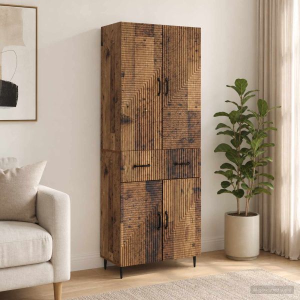 Комплект шкафове 2 pcs Старо дърво 66 x 34,5 x 89,5 см