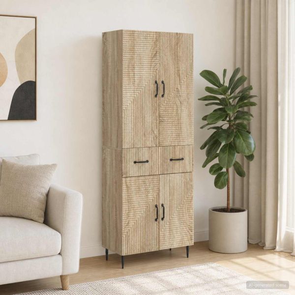 Комплект шкафове 2 pcs Дъб сонома 66 x 34,5 x 89,5 см