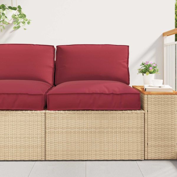 Комплект възглавници за палет 2 pcs Крем Оксфордска тъкан