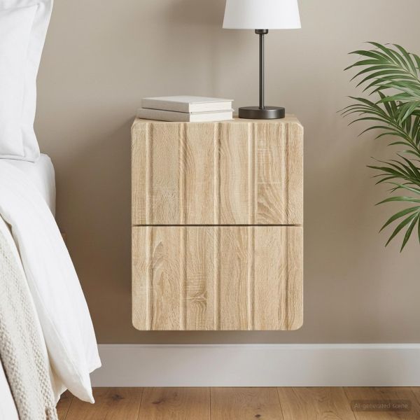 Спален шкаф с монтаж на стена Дъб сонома 33 x 34,5 x 43 см