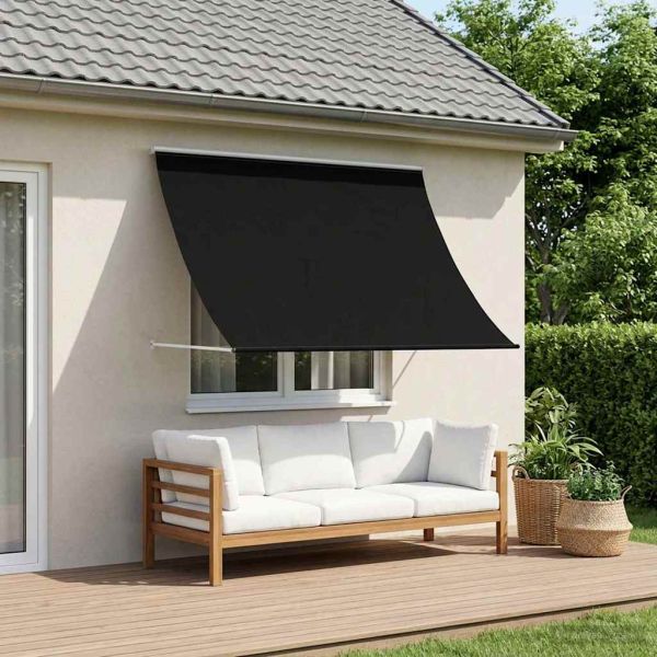 Сенник Черно 400 x 150 cm 180 г / м² полиестер с PU покритие