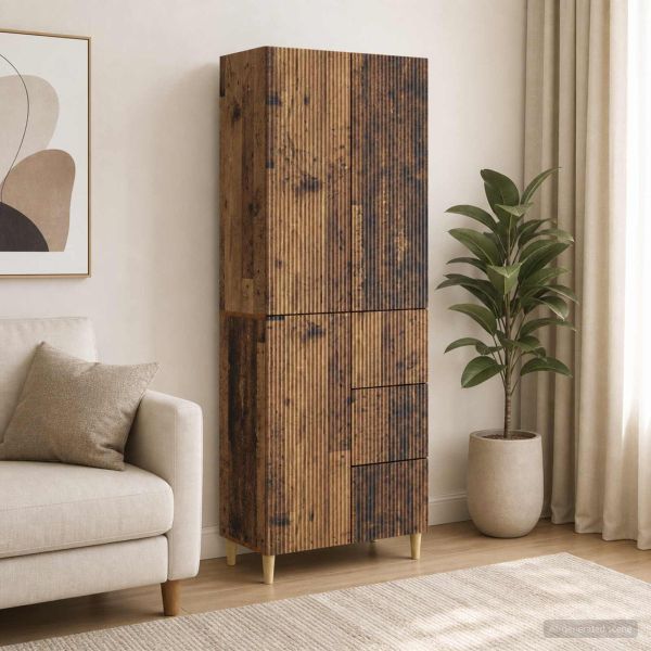 Комплект шкафове 2 pcs 66 x 34,5 x 90 см Инженерна дървесина