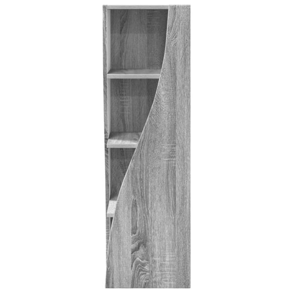 Ъглов шкаф Сив Сонома 32x32x102см Инженерно дърво