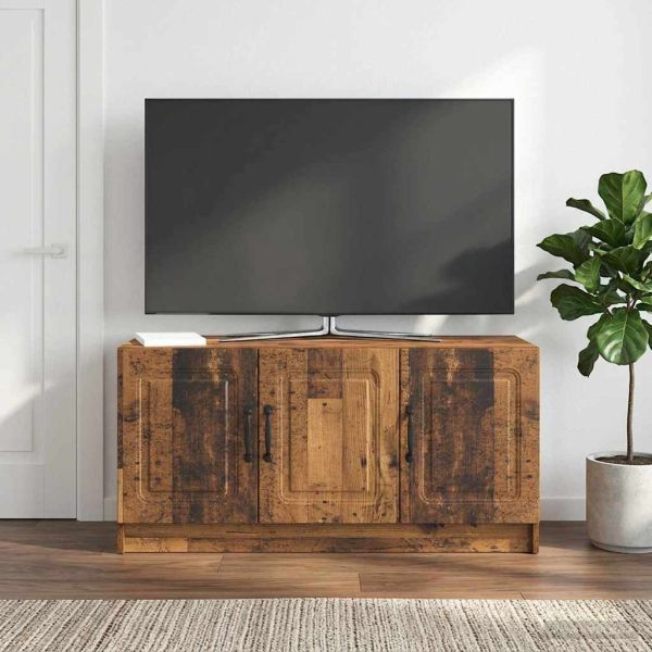 ТВ шкаф Старо дърво 99 x 34,5 x 47 см Инженерна дървесина