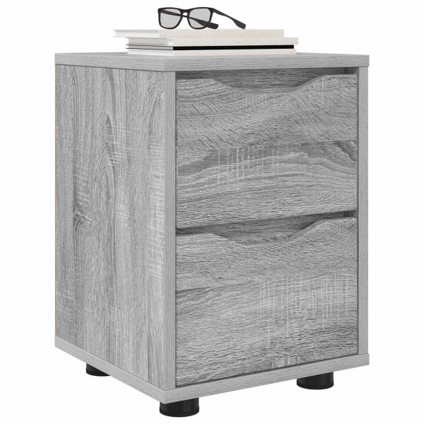Нощни маси 2 pcs Сив Сонома 30,5 x 30 x 43 см Инженерно дърво
