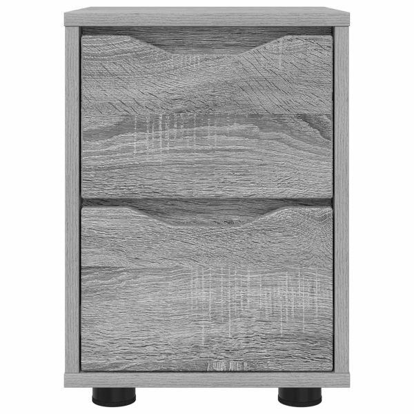 Нощни маси 2 pcs Сив Сонома 30,5 x 30 x 43 см Инженерно дърво