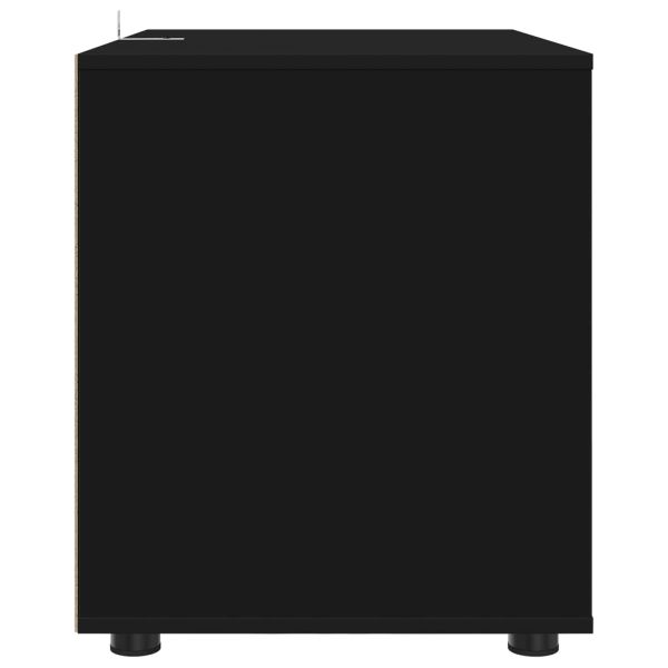 Шкаф за съхранение Черно 80 x 48 x 57 см Инженерно дърво