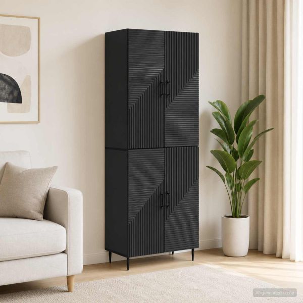 Комплект шкафове 2 pcs 66 x 34,5 x 89,5 см Инженерна дървесина