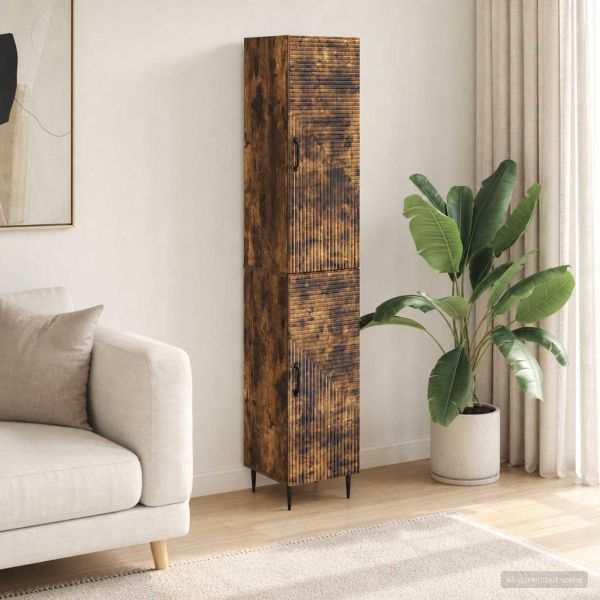 Комплект шкафове 2 pcs Опушен дъб 33 x 34,5 x 89,5 см