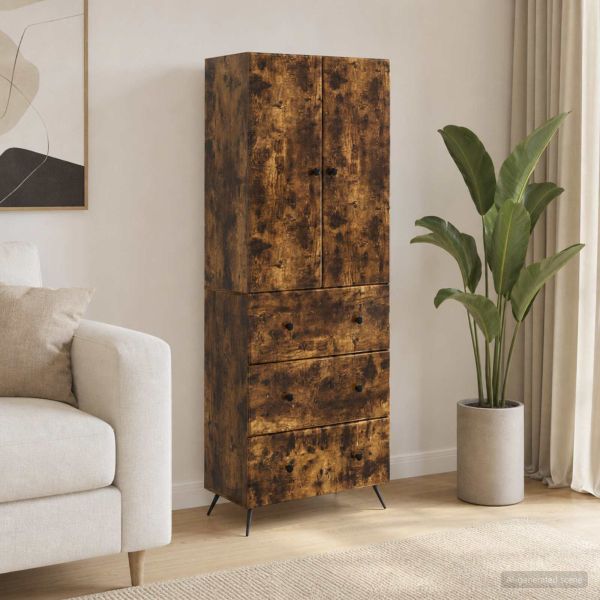 Комплект шкафове 2 бр. 66 x 34,5 x 90 см Инженерна дървесина