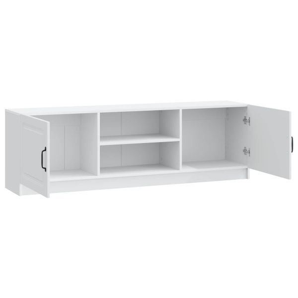 ТВ шкаф Бяло 150 x 31 x 47 см Инженерна дървесина