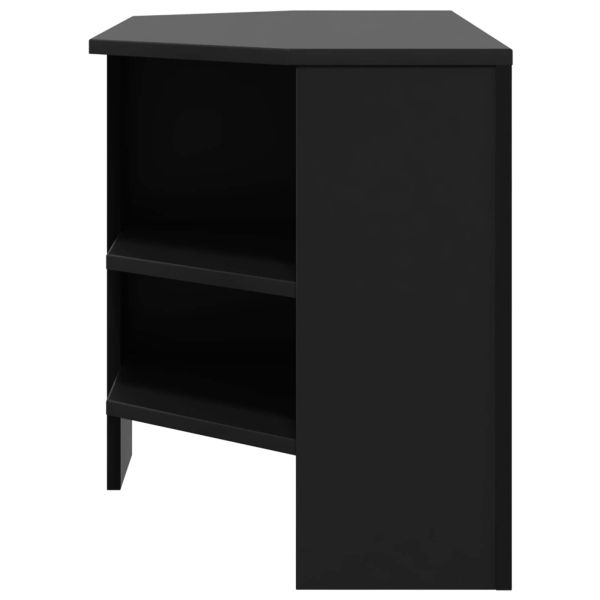 Ъгловшкафзателевизор Черно 102 x 40,5 x 45 см Инженерно дърво