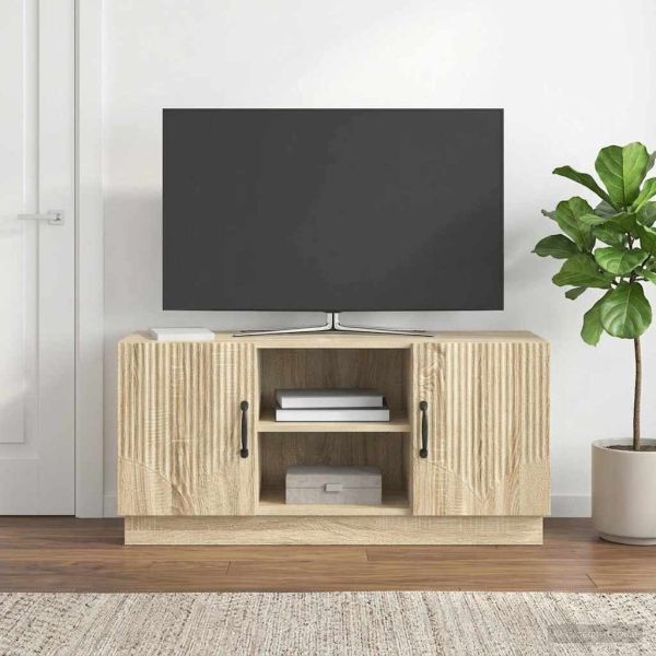 ТВ шкаф Дъб сонома 102 x 34,5 x 47 см Инженерна дървесина