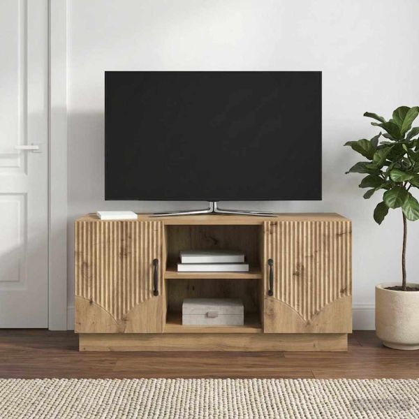ТВ шкаф 102 x 34,5 x 47 см Дъб артизан Инженерна дървесина