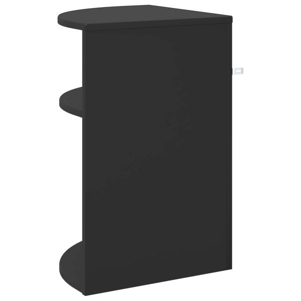 Крайна масичка Черно 39,7 x 39,7 x 60 см Инженерно дърво