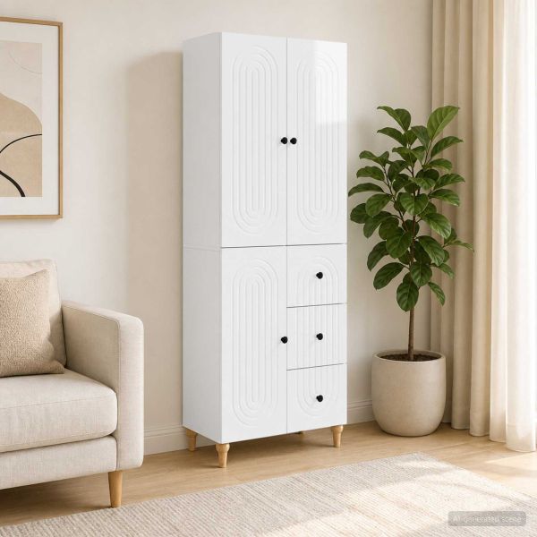 Комплект шкафове 2 pcs 66 x 34,5 x 90 см Инженерна дървесина