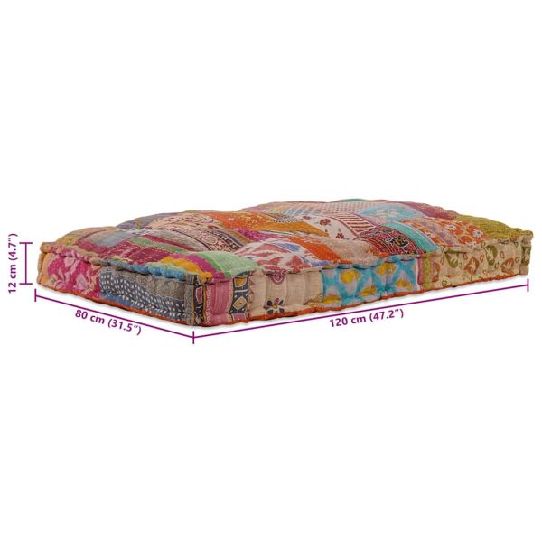 Кушон за палетен диван Многоцветен 120 x 80 x 12 cm Текстил