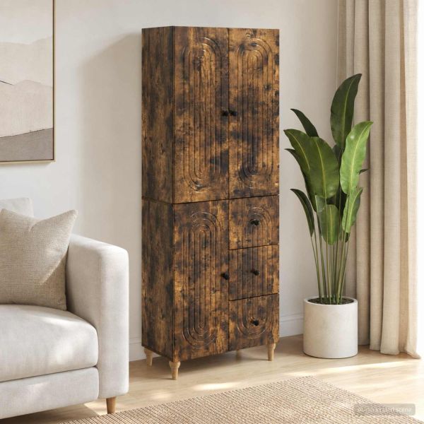 Комплект шкафове 2 pcs 66 x 34,5 x 90 см Инженерна дървесина