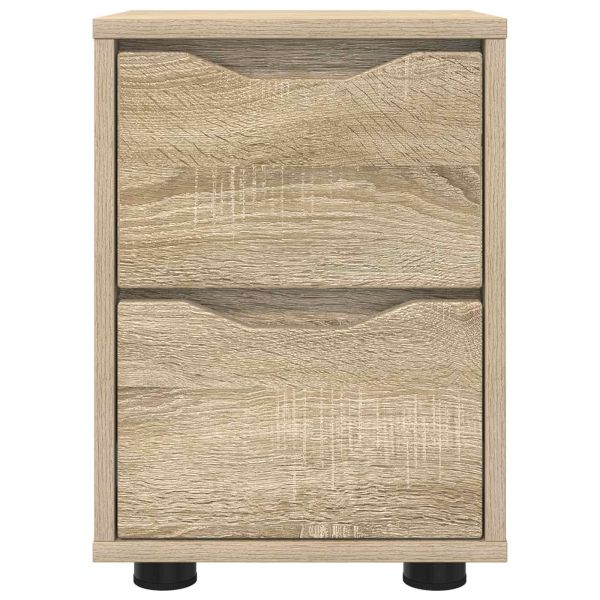 Нощни маси 2 pcs Сонома дъб 30,5 x 30 x 43 см Инженерно дърво