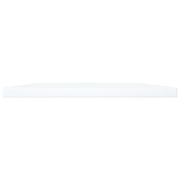 Рафтове за етажерка, 8 бр, бели, 100x30x1,5 см, ПДЧ