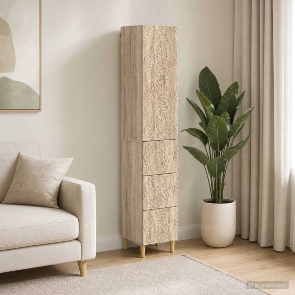 Комплект шкафове 2 pcs Дъб сонома 33 x 34,5 x 90 см