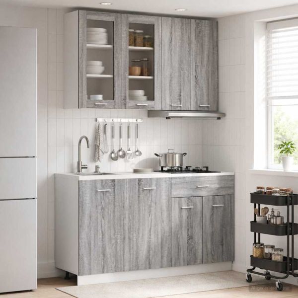 Кухненски единица LYON 4 pcs Сив Сонома Инженерна дървесина