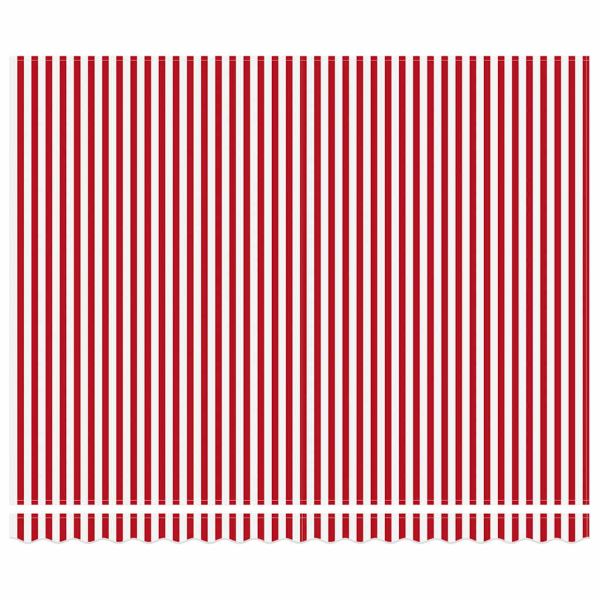 Прибираща се тента Червено и бяло 400 × 350 cm
