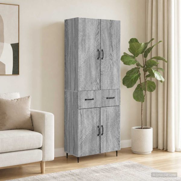 Комплект шкафове 2 pcs Сив Сонома 66 x 34,5 x 89,5 см
