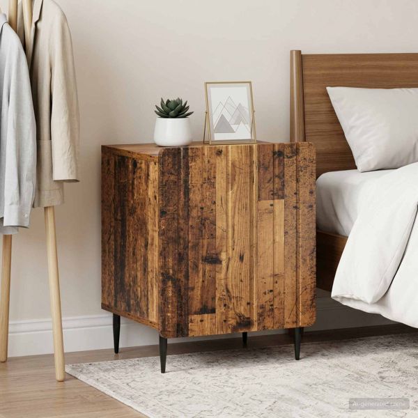 Нощен шкаф 2 pcs Старо дърво 43 x 34,5 x 52 см