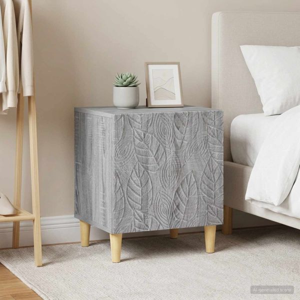 Нощно шкафче 2 pcs Сив Сонома 43 x 34,5 x 50 см