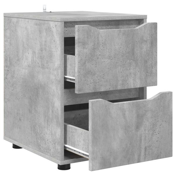 Шкаф за съхранение Циментено сиво 40 x 48 x 57 см