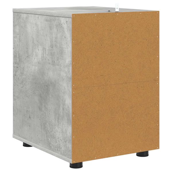 Шкаф за съхранение Циментено сиво 40 x 48 x 57 см