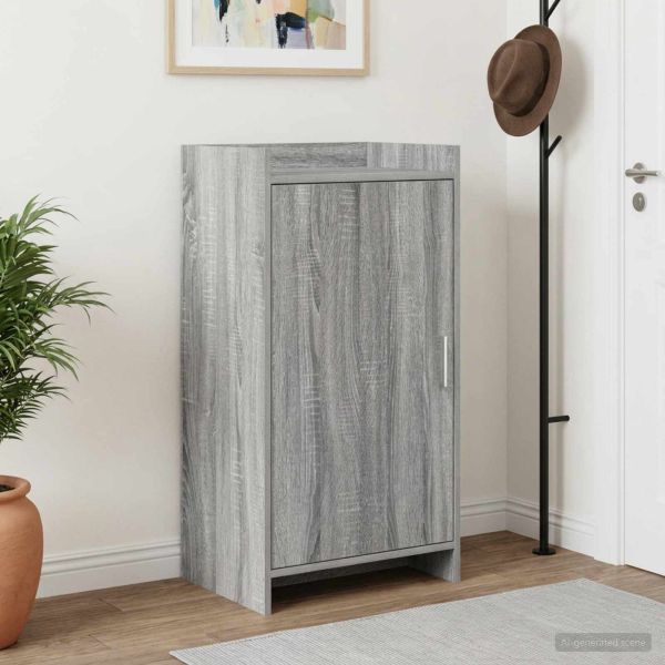Шкаф за обувки Сив Сонома 48 x 36 x 92 см Инженерна дървесина