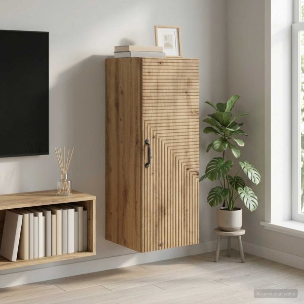 Стенно шкафче 33 x 34,5 x 90 см Инженерна дървесина Дъб артизан