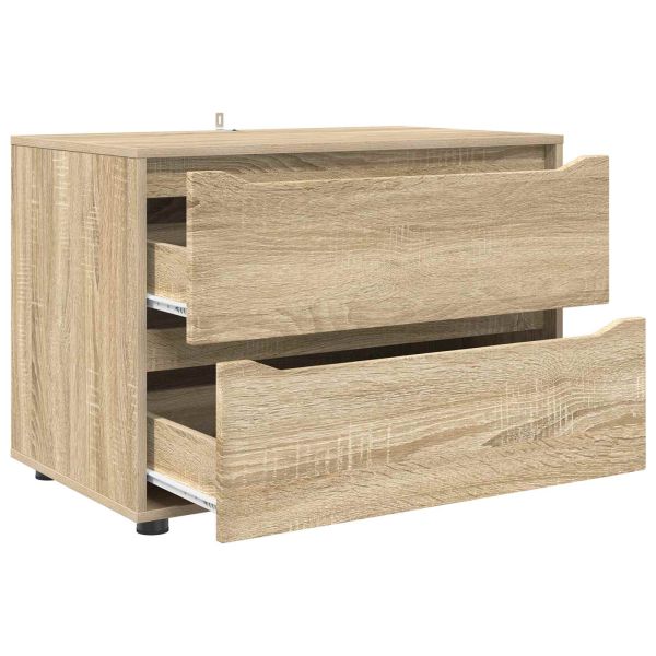 Шкаф за съхранение Сонома дъб 80 x 48 x 57 см Инженерно дърво