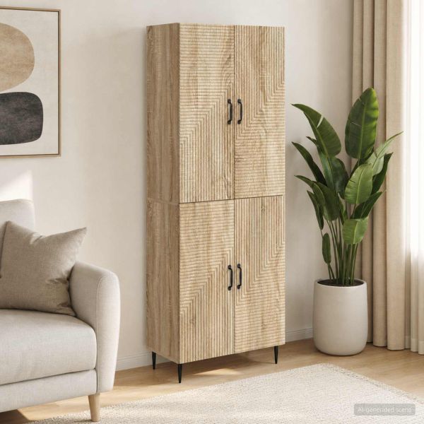 Комплект шкафове 2 pcs 66 x 34,5 x 89,5 см Инженерна дървесина