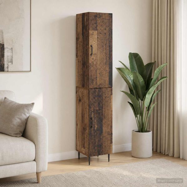 Комплект шкафове 2 pcs Старо дърво 33 x 34,5 x 89,5 см