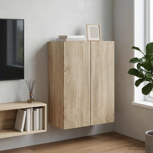 Стенно шкафче Дъб сонома 66 x 34,5 x 90 см Инженерна дървесина