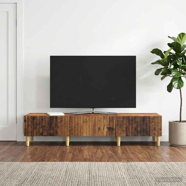 ТВ шкаф Старо дърво 147 x 34,5 x 30 см Инженерна дървесина