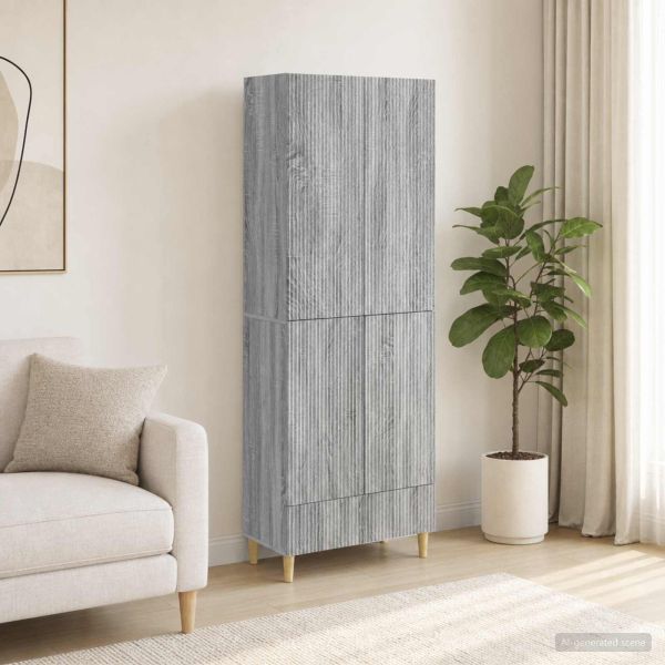 Комплект шкафове 2 pcs 66 х 34,5 х 95 см Инженерна дървесина