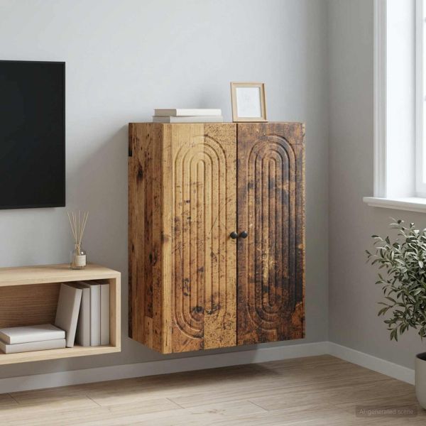 Стенно шкафче Старо дърво 66 x 34,5 x 90 см Инженерна дървесина