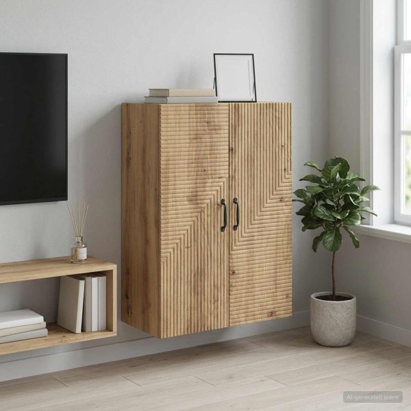 Стенно шкафче 66 x 34,5 x 90 см Инженерна дървесина Дъб артизан