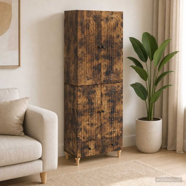 Комплект шкафове 2 pcs 66 х 34,5 х 95 см Инженерна дървесина
