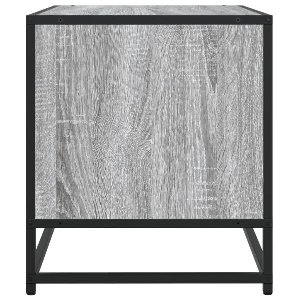 ТB шкаф, сив сонома, 120,5x40x46 см, инженерно дърво и метал