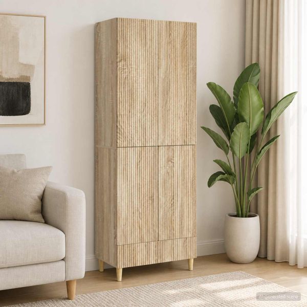 Комплект шкафове 2 pcs 66 х 34,5 х 95 см Инженерна дървесина
