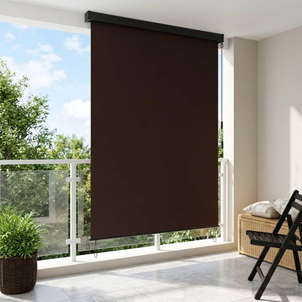 Ролетна щора Кафяво 180 x 250 cm Текстил и Алуминий