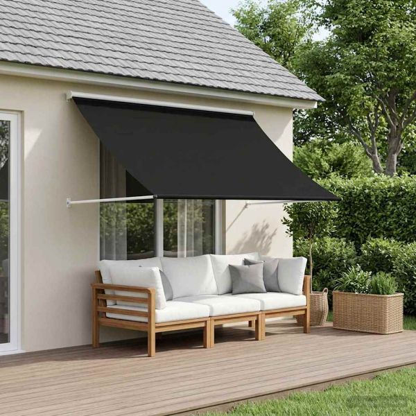 Сенник Черно 300 x 150 cm 180 г / м² полиестер с PU покритие